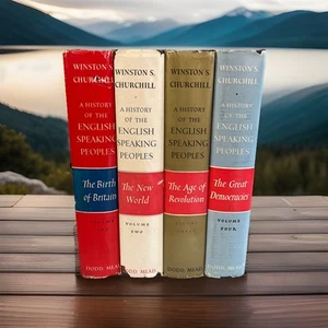 A History of the English Speaking Peoples Winston S. Churchill 4 Vol Set 1956 - Picture 1 of 10