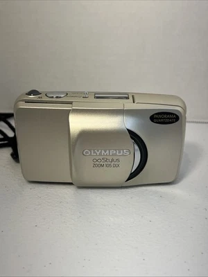 Olympus Stylus Zoom 105 DLX Point & Shoot Weatherproof Compact Film Camera - Image 1 of 4