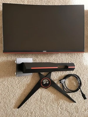 AOC C24G1A 24" 165Hz Curved 1500R Full HD W-LED Frameless Gaming Monitor - Image 1 of 4