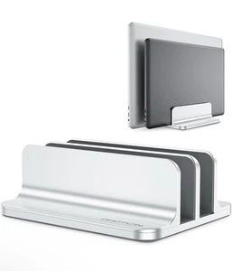 OMOTON Updated Dock Version Vertical Laptop Adjustable Double Desktop Stand - Afbeelding 1 van 8