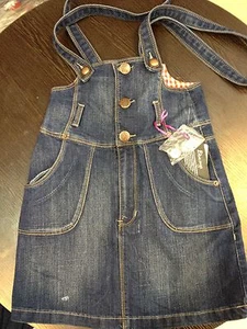 DAMEN HIGH WAIST JEANS MINIROCK MIT ABNEHMBAREN TRÄGERN BAUMWOLLE ЖЕНСКАЯ ЮБКА - Bild 1 von 4