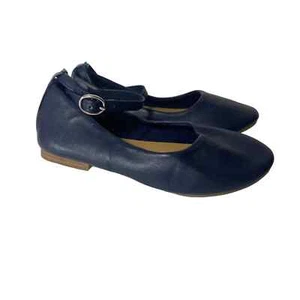 Gap Navy Blue Uniform Ankle Strap Flat Sandals Size 10 Toddler Girls - Picture 1 of 8