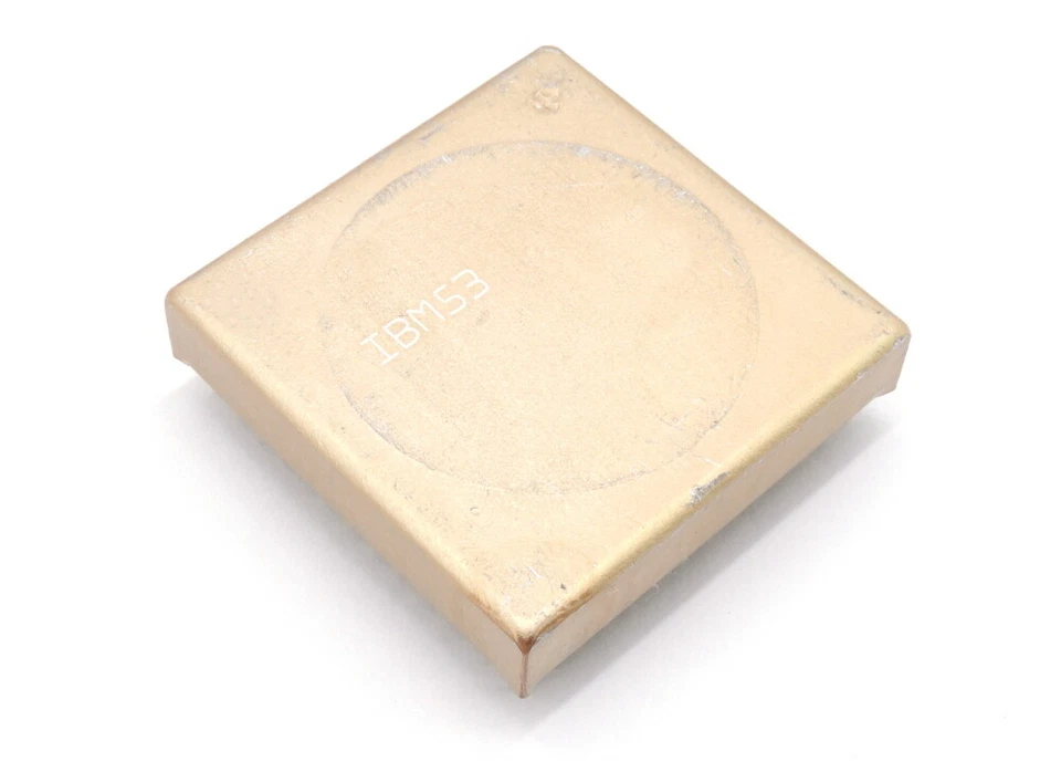 IBM53 37F1421 Intel Microprocessor PGA-304 Metal Case CPU Vintage Processor 1991 - Image 1 of 1