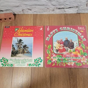 2 Xmas 12" Vinyl, LP, Records, Hawaiian Christmas & Dennis Haywards Happy Xmas - Picture 1 of 6