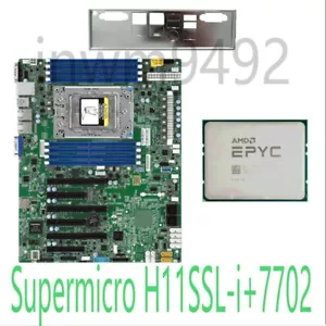 AMD EPYC™ Supermicro H11SSL-i + 7702 64cores 128threads 2.0 GHz motherboard+ CPU - Picture 1 of 1
