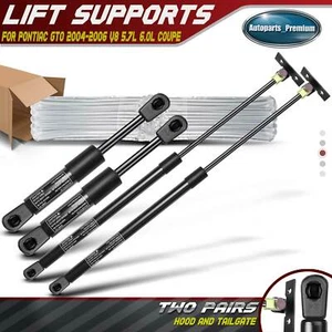 Set of 4 Hood+Tailgate Trunk Lift Supports Shock Struts for Pontiac GTO 04-06 - Picture 1 of 10