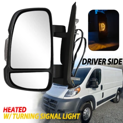 Для 2014-2023 Ram Promaster 1500 2500 3500 дверное зеркало с датчиком температуры LH - Изображение 1 из 4