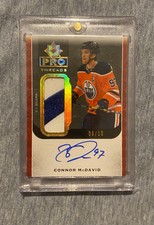 2019-20 Upper Deck Ultimate Pro Threads Connor Mcdavid Patch Auto /10