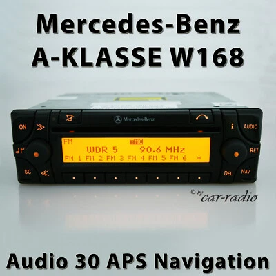 Original Mercedes W168 Navigationssystem Audio 30 APS Becker A-Klasse V168 Radio - Bild 1 von 4
