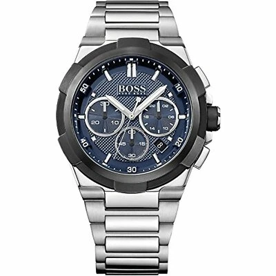 Reloj cronógrafo para hombre Hugo Boss Supernova esfera azul acero inoxidable 1513360 Foto 1 de 2