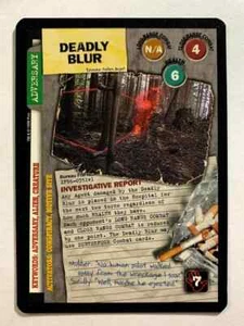 DEADLY BLUR 1996 X-Files CCG Uncommon HP #XF96-0351 v1 - Picture 1 of 2