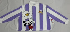 Disney Shirt Damen XL lila/weiß gestreift Mickey & Co Gänseblümchen Hummel Neu mit Etikett - Bild 1 von 7