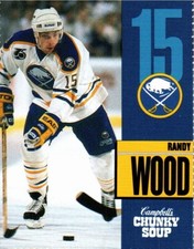 Randy Wood 1991-92 Buffalo Sabres Campbell's