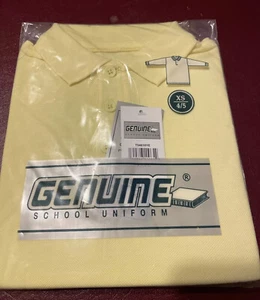Genuine Brand School Uniform Long Sleeve Yellow Button Up Shirt Size XS 4/5 - Picture 1 of 2