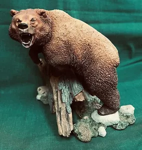 RARE Vintage Danbury Mint "Heavyweight Champ" by Nick Bibby Grizzly Bear Statue - Picture 1 of 4