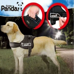 Harnais Grand Chien L Haute Qualité Réglable 70-90 cm Solide Noir - Imagen 1 de 4