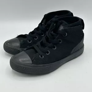 Converse Chuck Taylor All Star Syde Street Mid Black On Black Size 13 Junior - Picture 1 of 8