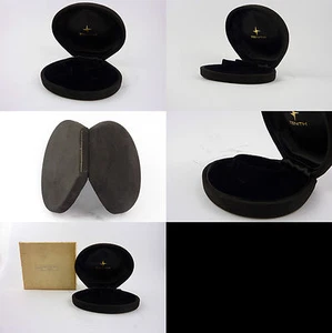 Zenith box etui ecrin uhrenbox black velvet and silk shell vintage NOS (lot 66) - Picture 1 of 1