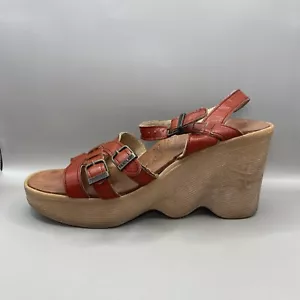 VTG Famolare 1970's Hi There Wavy Wedges Platform Sandals Size 6.5N ~ For Repair - Picture 1 of 9