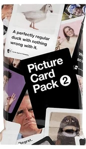 sigillato CARDS AGAINST HUMANITY picture card pack 2 set espansione gioco 1 CAH - Foto 1 di 6