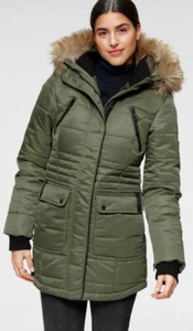 NEU WARM LANG STEPPJACKE PARKA KAPUZE WEBPELZ 38 40 ALPENBLITZ 190€ *97093528 - Picture 1 of 12