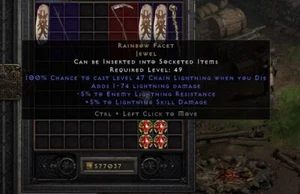 Diablo 2: Resurrected PC 💥 NL Softcore D2R 💥 Rainbow Facet Light -5/+5 DIE - Picture 1 of 1