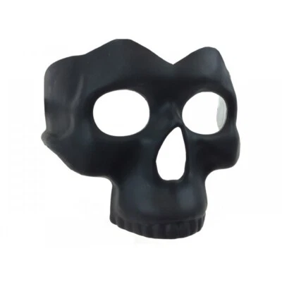 Phantom Half Skull Face Mask Halloween Costume Masquerade Mask [Black] - Image 1 of 3