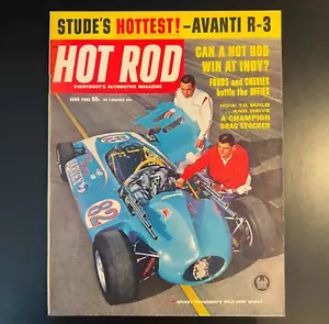 HOT ROD MAGAZINE JUNE 1963 - Surfing '32 Panel Rod, Model "T" Rod, Tornado, EX - Picture 1 of 23