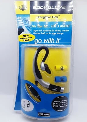NOS Body Glove Earglove Flex with Memory Foam Mobile Phone Headset New 2004 Y - Image 1 of 4