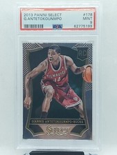 2013-14 Panini Select Rookie Giannis Antetokounmpo Bucks PSA 9 Card No #178 MINT