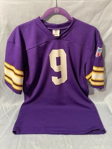 Vintage 1970s Minnesota Vikings #9 NFL Rawlings Football Jersey Adult Large - Picture 1 of 7