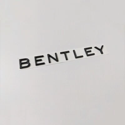 ✰✰Bentley Continental GT Insignia Script Emblema Trasero Negro Brillante Emblema 3SA853676 Foto 1 de 3