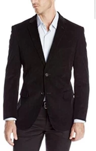 Izod Deluxe Sport schwarz Cord Sport Mantel Jacke Blazer Größe Large neu mit Etikett! - Bild 1 von 3