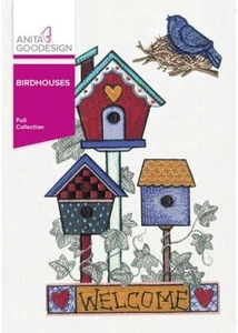 Birdhouses Anita Goodesign Embroidery Machine Design CD NEW 43AGHD - Picture 1 of 1