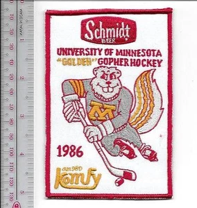 Bier Hockey University of Minnesota Golden Gophers & Schmidt Bier 1986 Promo - Bild 1 von 1