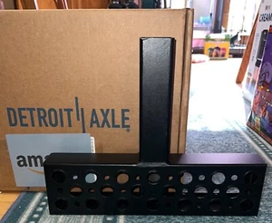 Detroit Axle 15” Hitch-Mounted Step Bar for 2” Receiver, Rear Bumper Guard Black - Picture 1 of 5