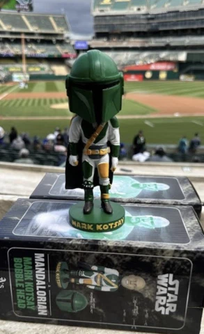 Oakland A's Mark Kotsay Mandalorian Star Wars SGA 5/4 2023 Bobblehead Athletics Cover