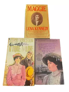 Libro de bolsillo Futura x3 paquete romance histórico Kennedy Kingston Georgeson - Imagen 1 de 16