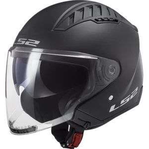 LS2 CASCO JET OF600 COPTER SOLID MATT BLACK POLICARBONATO TG.L - Imagen 1 de 2