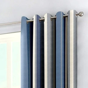 Fusion Whitworth Stripe - Coppia di tende con occhielli 168x228 cm - Cotone 100% - Foto 1 di 5