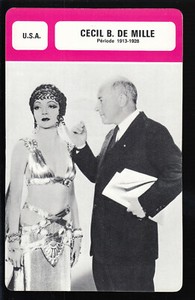 CECIL B. DeMILLE 1913-1928 Director Movie BIOGRAPHY PHOTO FRENCH MR. CINEMA CARD