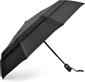 EEZ-Y Compact Travel Umbrella w/Windproof Double Canopy Construction - Auto Open - Picture 1 of 8