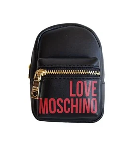 LOVE MOSCHINO mini borsa zaino charms portachiavi JC6400PP1ELT0000 nero - Afbeelding 1 van 4