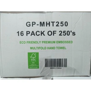 Gusspak Eco Friendly Premium Multi Fold Hand Towel 250 Sheets 23cm x 23cm Carto - Picture 1 of 1