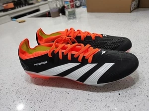 Adidas Predator Pro FG Nero/Rosso Solare IG7777 Tacchetti Calcio Uomo Taglia 9 - Foto 1 di 16