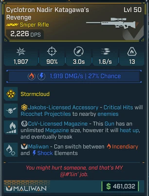 Borderlands 4 • Legendary Guns • SR Katagawa's Revenge • Jakobs COV • PS PC XB