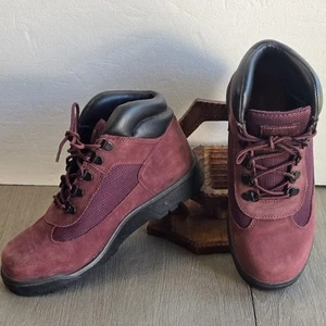 Timberland Big Kids' Boy's Field Boot Burgundy Size 6.5 Nubuck TB0A63T3 - Picture 1 of 9