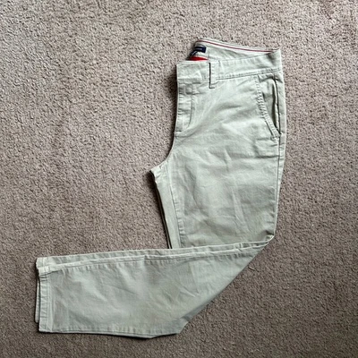 Tommy Hilfiger Pantalones Mujer 8 32x30 Chino Tiro Medio Hampton Pierna Recta Tostado Foto 1 de 4