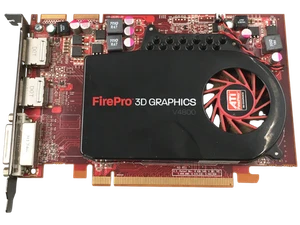 ATI FirePro V4800 1GB GDDR5 Workstation GPU – 2x DisplayPort + DVI – Tested  - Picture 1 of 6