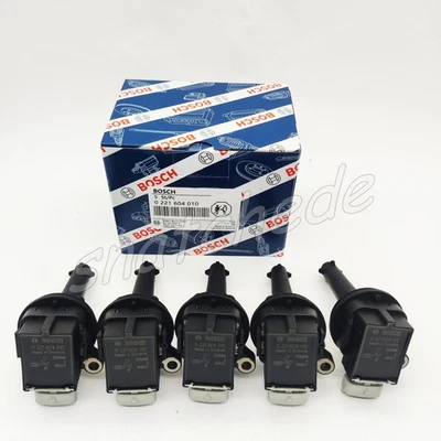 5PCS BOSCH 30713417 0221604010 Ignition Coil For Volvo S60 S40 V50 C30 C70 XC60 - Image 1 of 4